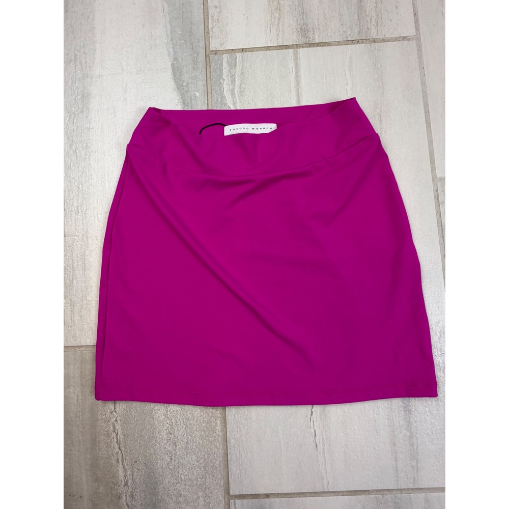 Susana Monaco‎ Magenta Mini Skirt CORESUPS6166 Pink Bodycon Stretch Small NEW